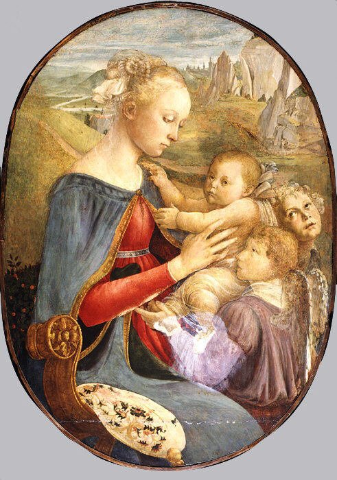 聖母子と二人の天使 | Sandro Botticelli